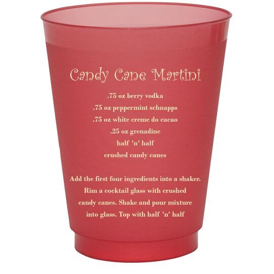 A Lot of Text Colored Shatterproof Cups